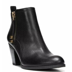 Anthropologie Franko Sarto Diana Ankle Leather Heels Boots shoes sz 9.5